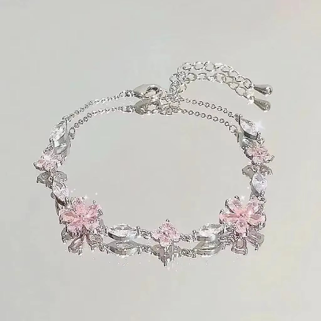  Crystal Cherry Blossom Bracelet