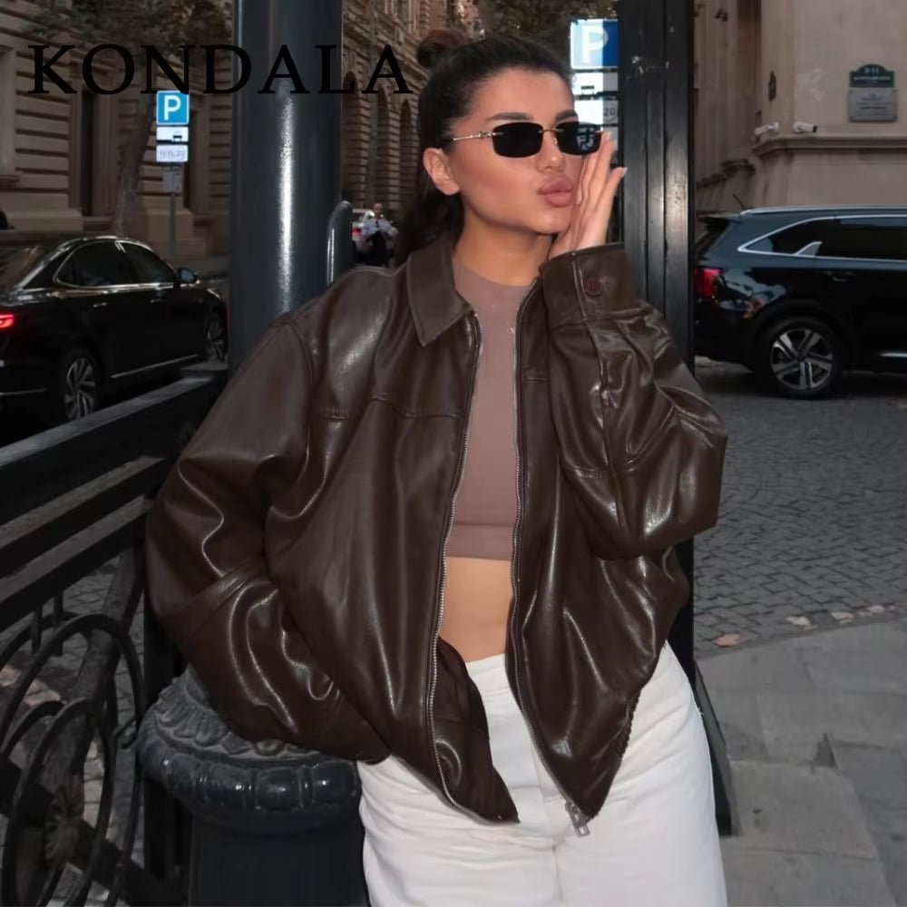 Vintage Faux Leather Jackets 