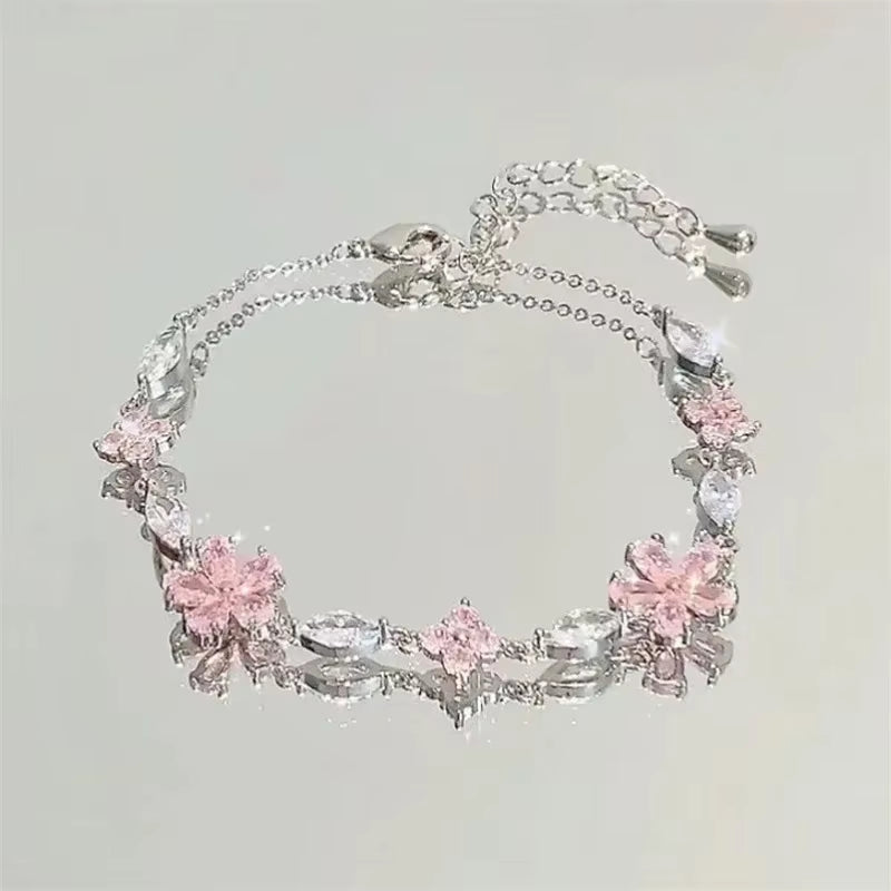  Crystal Cherry Blossom Bracelet